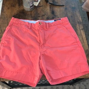 Polo Ralph Lauren Shorts, 32 in waist, Nantucket Red, stretch classic fit.